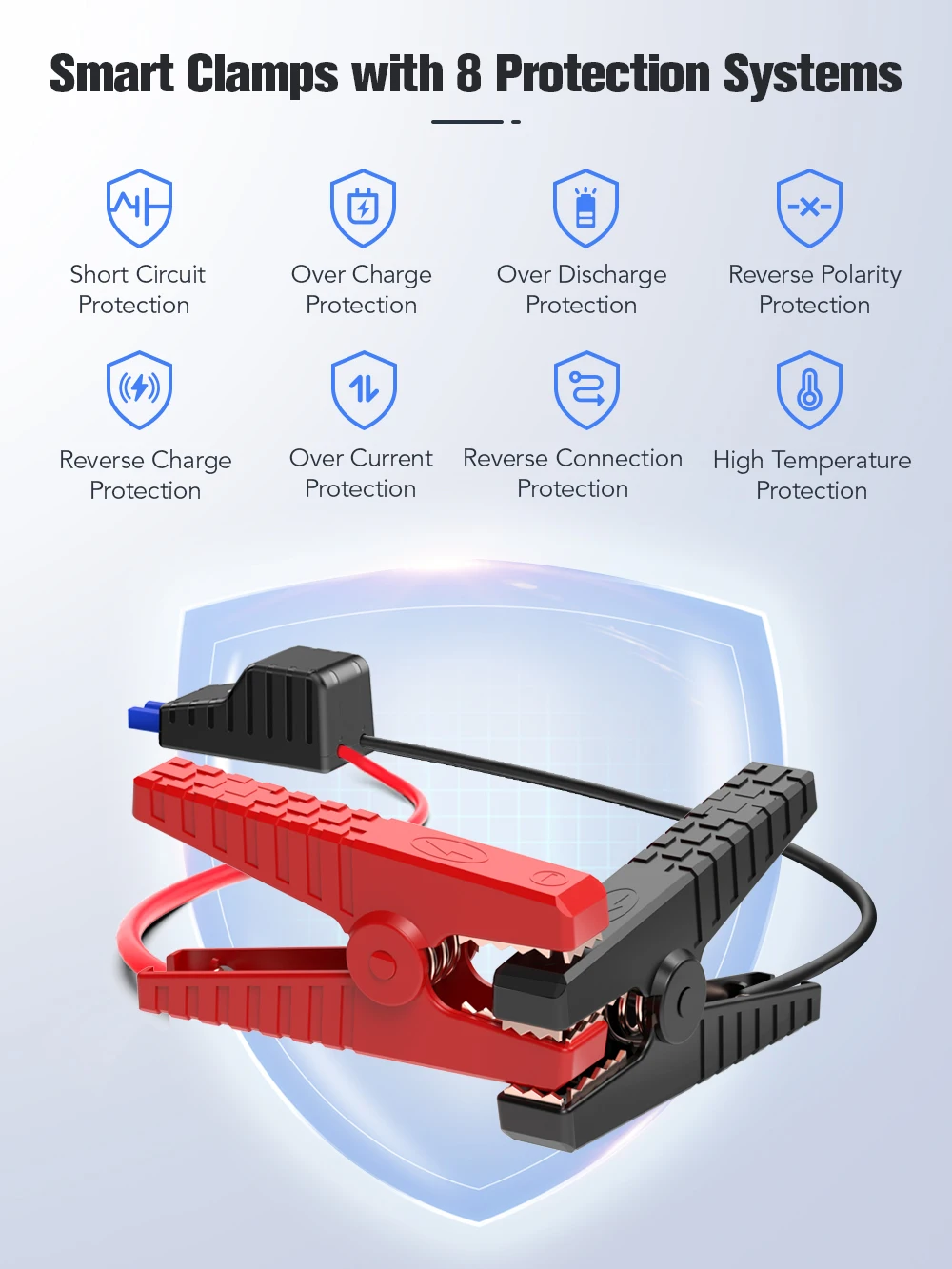 portable car jump starter Yaber Power Bank 23800mAh 2500A Jump Starter 12V Portable Power Station Emergency Battery Charger for Cars Auto Booster Starters noco boost plus gb40