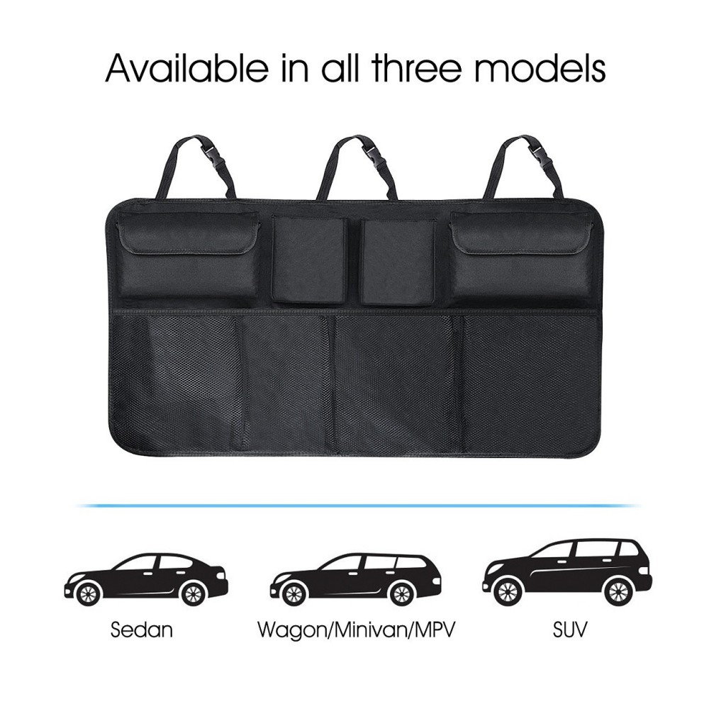 Car Organizer Trunk High Capacity Hanging Bag SUVs Vans