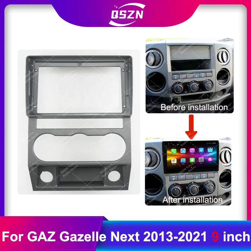 

Car Radio 2 din Fascias Frame For GAZ Gazelle Next 2013-2021 Panel Dashboard Installation Trim canbus Power Cable Stereo