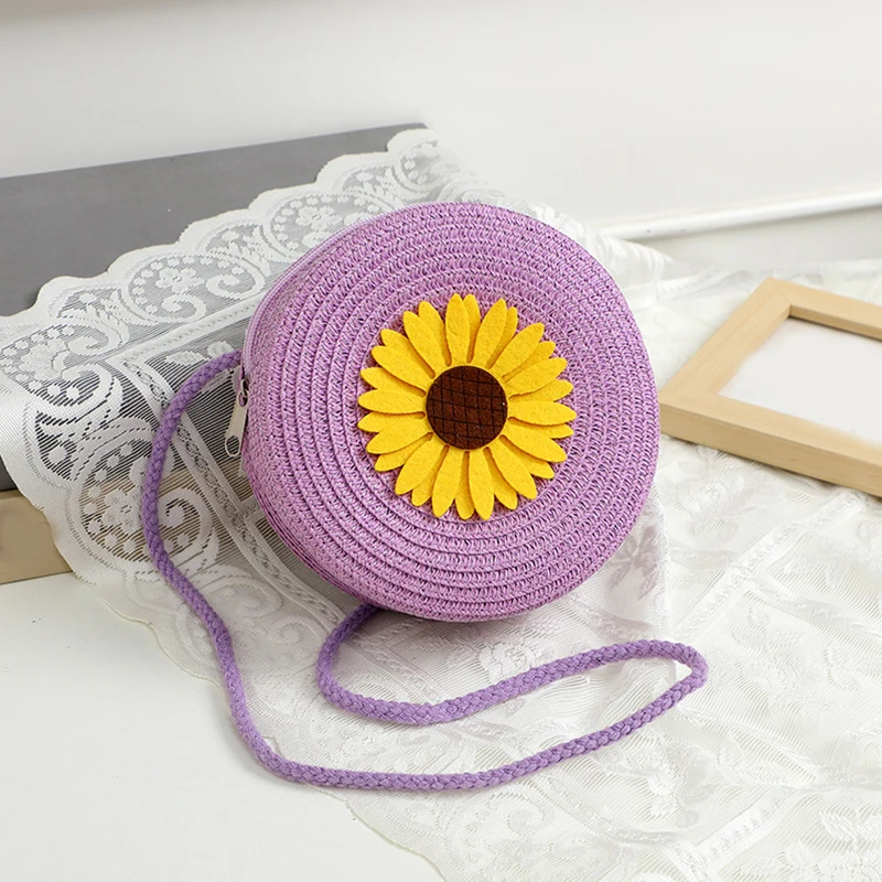 Borsa A Tracolla Donna Piccola Impermeabile Con Girasole Rimovibile - Leggera 0,1 Kg, Dimensioni 19x14x2 Cm, Per Shopping, Spiaggia, Feste