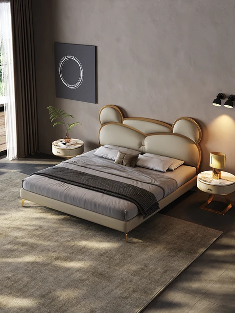 Light Luxury Modern Leather Bed: A Bed Fit for Little Princes and Princesses
