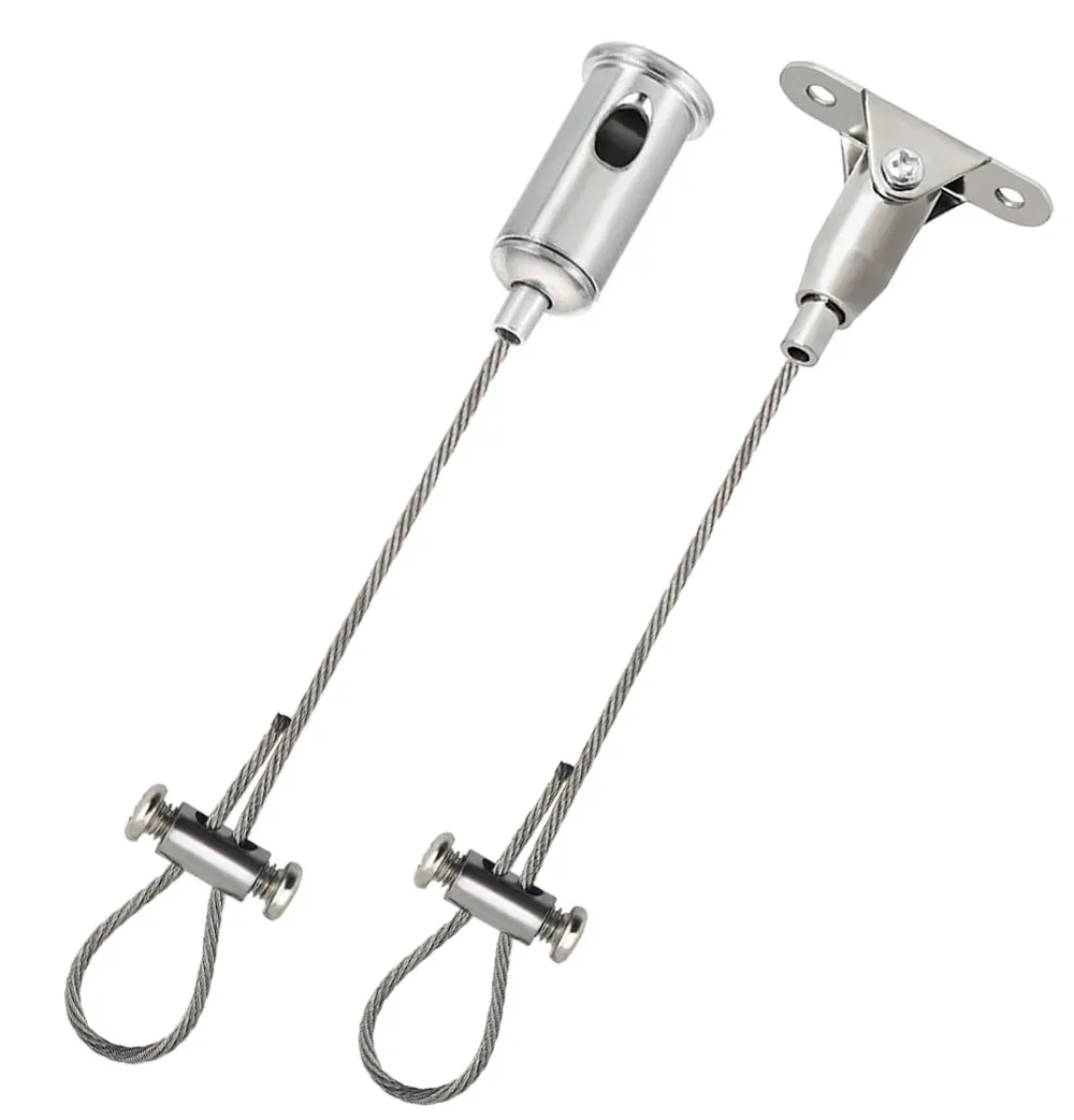 2–4 Stück verstellbares 1,5 mm 304 Edelstahl-Drahtseil, Decken-Werbetafel, Acryl-Platte, Aufhängung, festes Hängeseil-Set – Detail 7