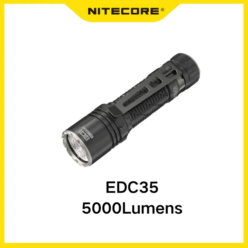 

Nitecore EDC35 5000 Lumen EDC Flashlight, USB-C Rechargeable, High Power Super Bright Sticker for Everyday Carry