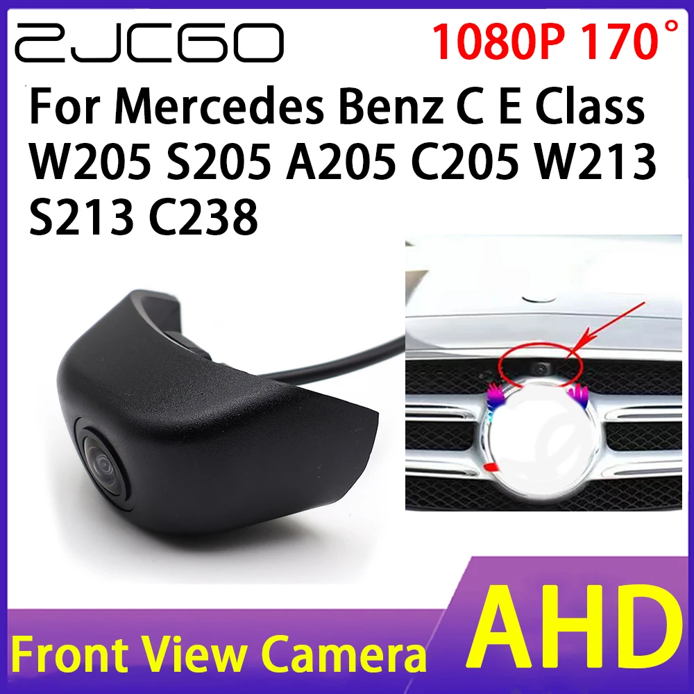 

ZJCGO Car Front View Camera AHD 1080P Waterproof Night Vision CCD for Mercedes Benz C E Class W205 S205 A205 C205 W213 S213 C238