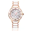 Rose Gold White Watch Women Watch Classic Steel Ceramic Ladies Wristwatch Clock Reloj Mujer Montre Female Relogio Feminino Saati 5