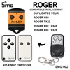 ROGER H80 TX22 E80 TX54R TX52R M80 TX44R Remote Garage Door Opener Barrier Gate Control ROGER Remote Control 433.92Mhz 1