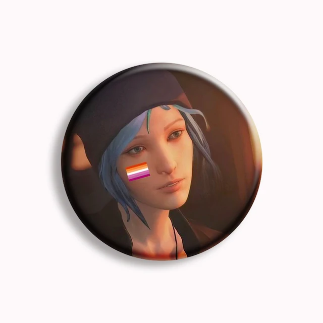 ゲームライフ イズ ストレンジ ボタンピン ブルー バタフライ