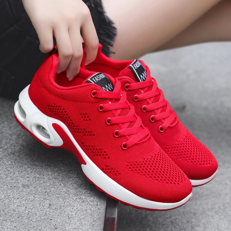 Casual Sneakers Breathable Shock-Proof Air-Cushion Bottom Comfortable Non-Slip Travel All Seasons Men and Women