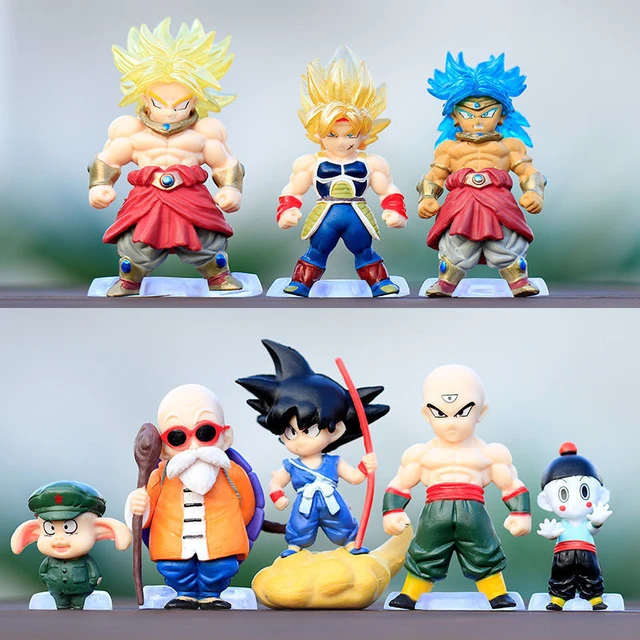 Desenhos animados anime personagem dragon ball modelo figura ornamento filho  goku vegeta gogeta modelo ornamento crianças figuras brinquedos - AliExpress