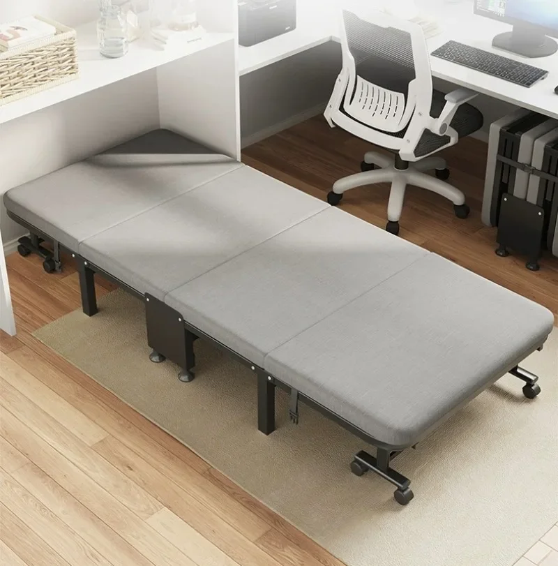Description Picture 2 of itemFolding Beds Office Lunch Break Single Bed Recliner Home Furniture Outdoor Camping Nap Folding Bed with Mattress e