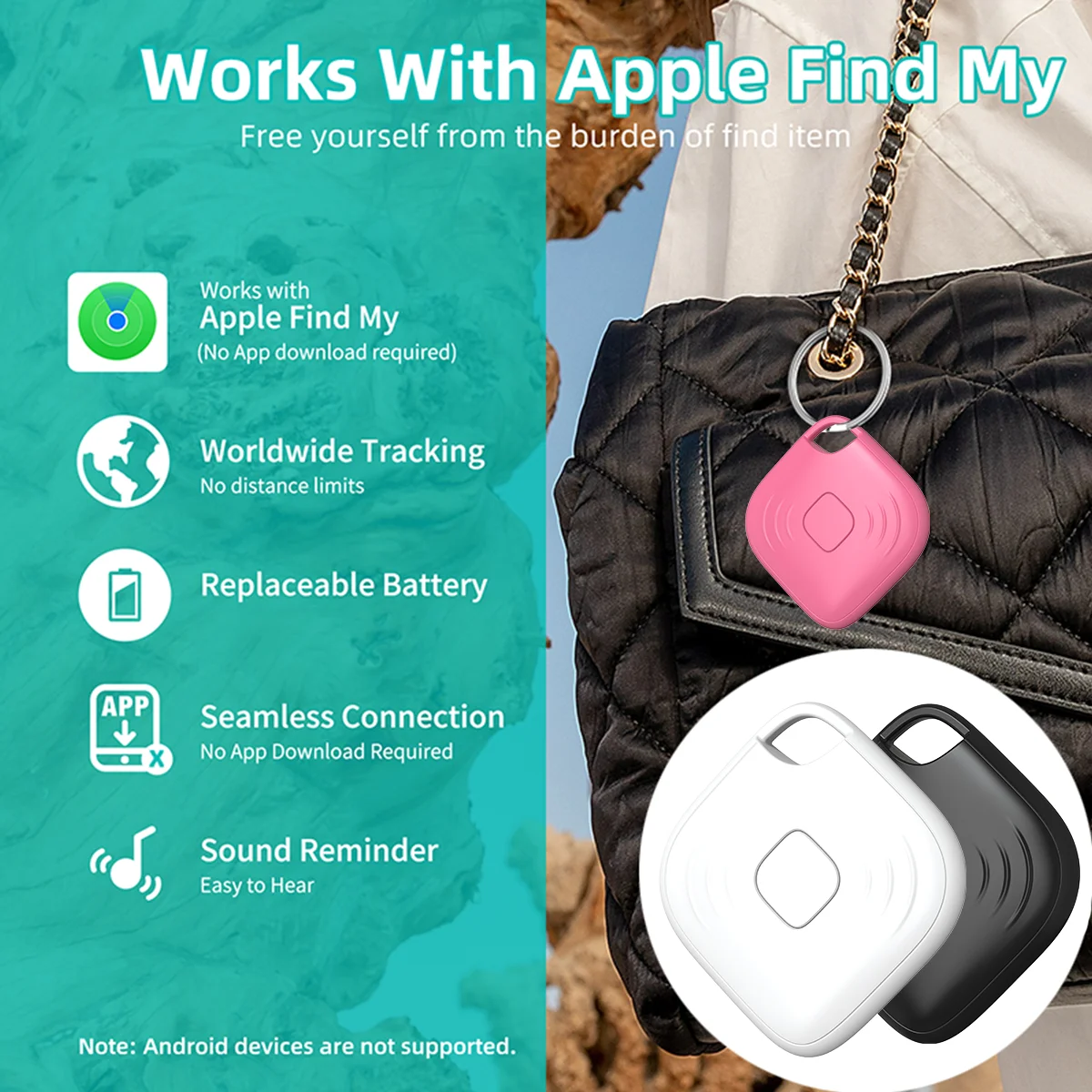 Mini Anti-Lost Tracking Device Bluetooth Tracker Key/Wallet/Bag Finder Locator S
