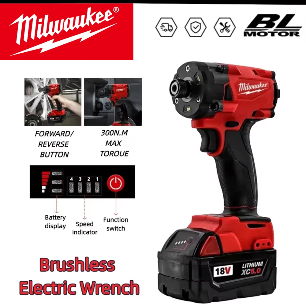 Milwaukee 20V Rechargeable Impact Driver - New Quality Upgrade, Strong Driving Force, Long Life & Easy to Control 4