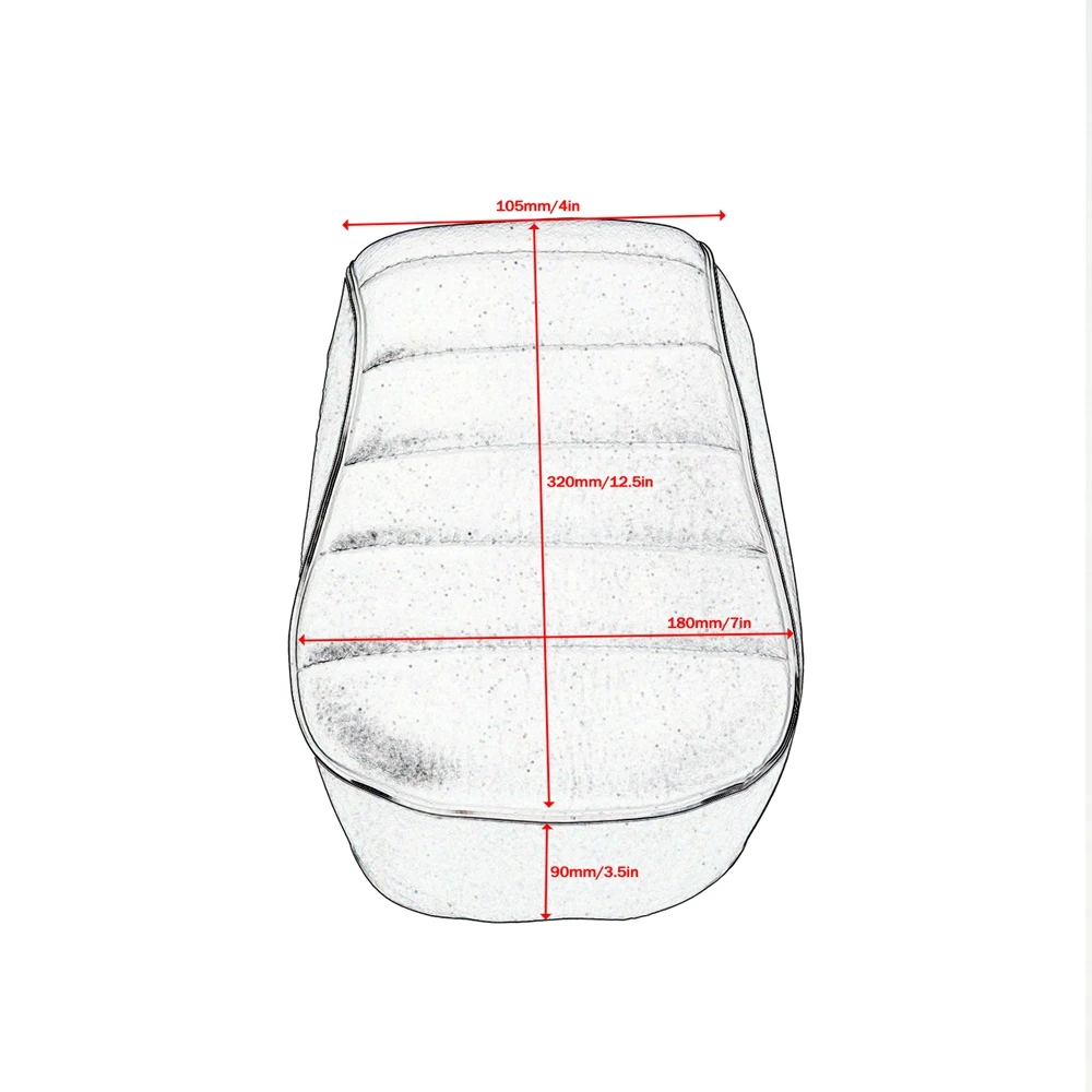 Cuscino Sedile Posteriore Per Harley-Sportster 883 1200 - Pelle Artificiale, Nero, Modelli 2007-2013