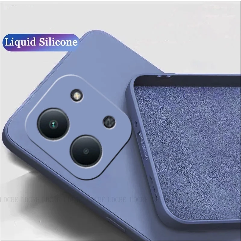 Xiaomi Poco C85 Shockproof Liquid Silicone Phone Case - Soft TPU Armor Cover