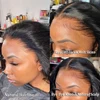 Deep Curly 13x4 Ultra Fitted HD Lace Human Hair 6x6 Closure Swiss Lace Natural Color 100% HD Lace With Small Knots Virgin Hair 6