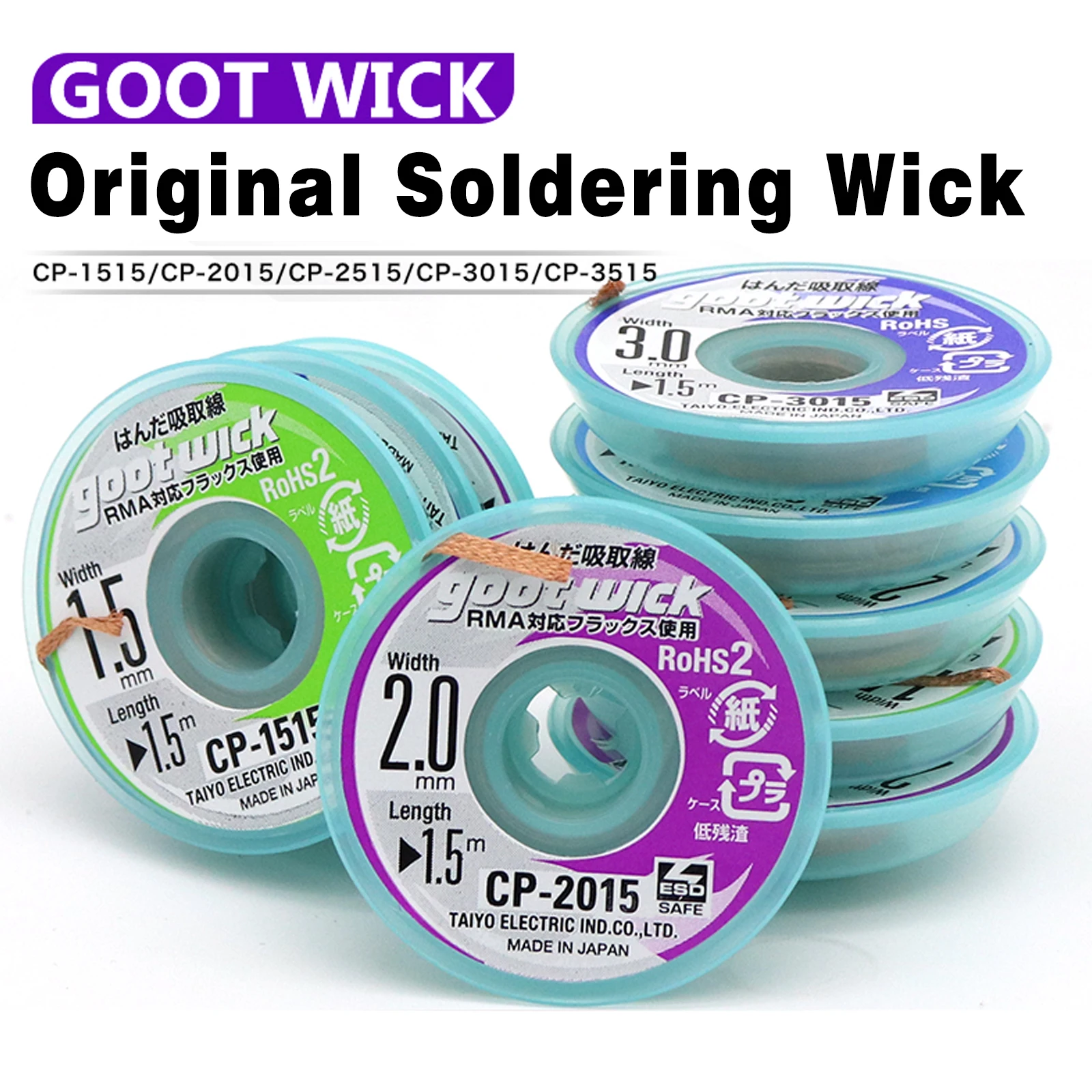 GOOT Original High Quality Desoldering Wick With Braided Copper Wire
