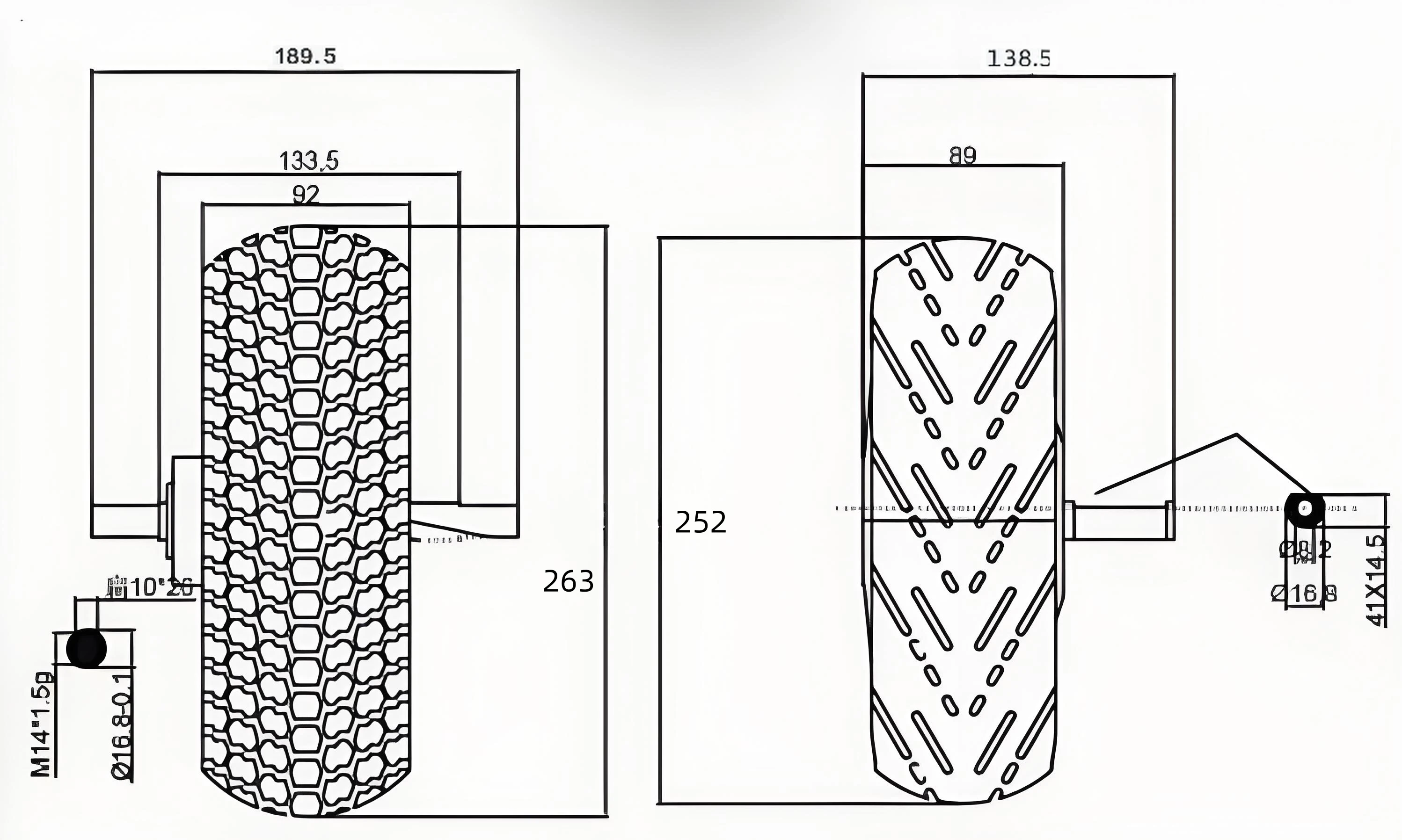 10-Inch Disc Brake Scooter Wheel Parameters