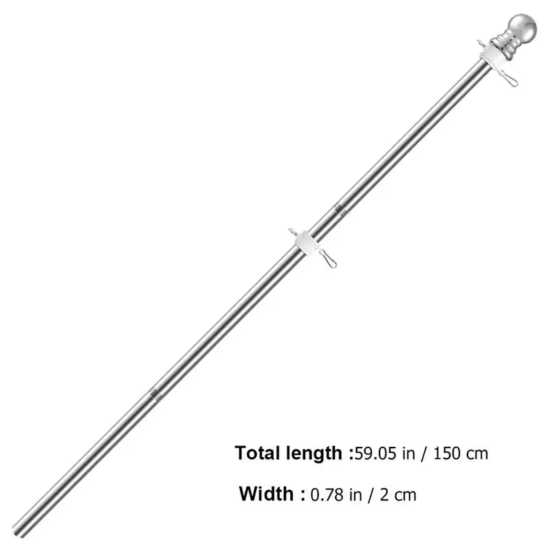 1Pc Garden Flag Holder Festival Flag Pole Commercial Pole Wall Mount Stake Yard