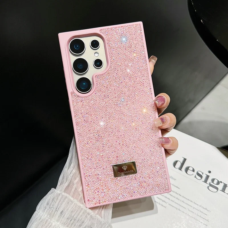 Luxury Diamond Sparkle Shockproof Phone Case Elegant Ladies T With 