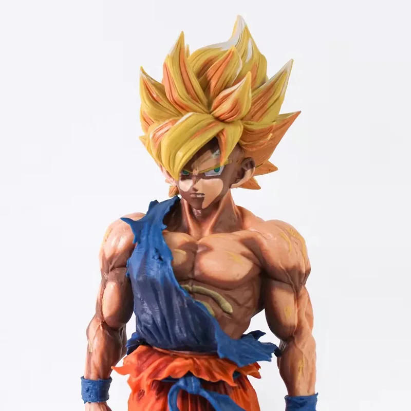 35cm Son Goku Super Saiyan Figura Dragon Ball Z Super Master Stars Peça O Filho  Goku Manga Estatueta Pvc Brinquedos Modelo para crianças