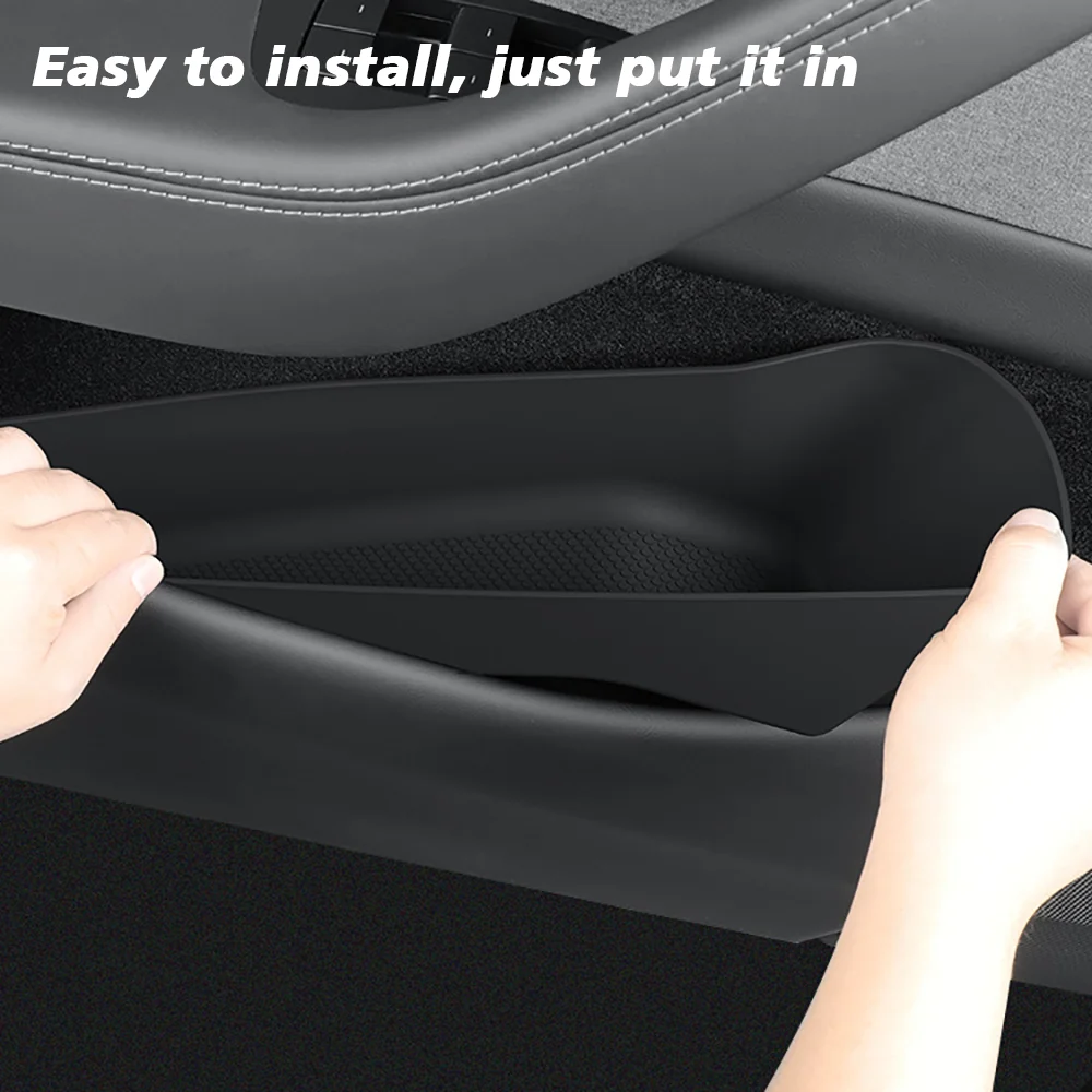 For Tesla Model Y 2025 Launch Juniper Car Door Side Storage Box Front Rear TPE D