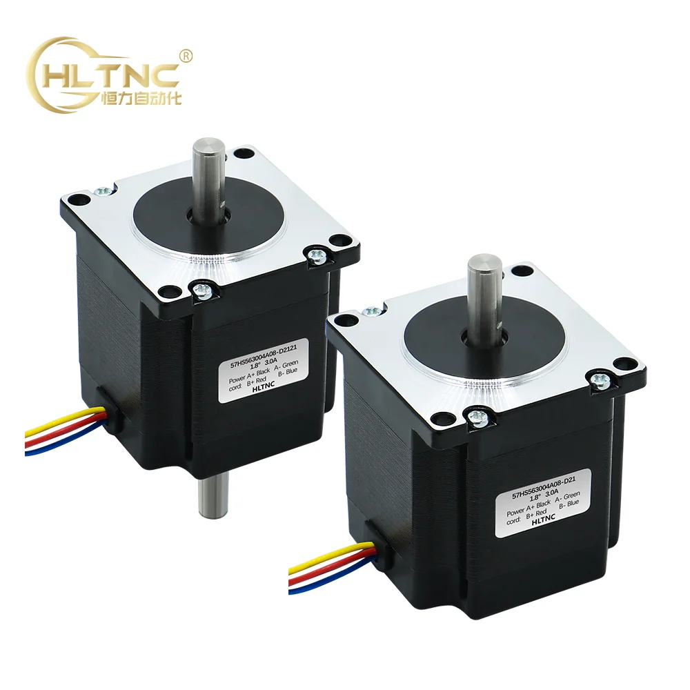 Moteur Pas à Pas Nema23 57mm - 1.8°, 2.8A, 1.26 Nm, Arbre Plat 6.35mm, Pour CNC, Imprimante 3D