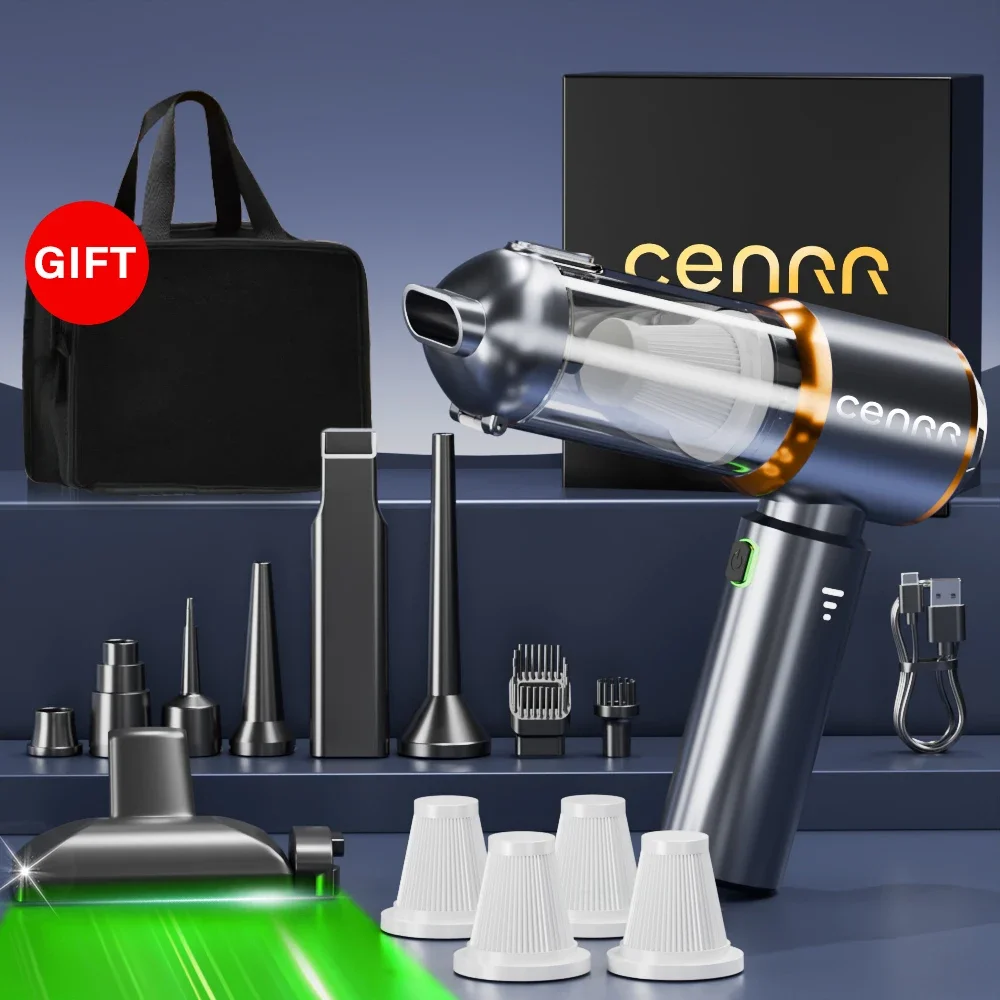 CENRR 2025 مكنسة كهربائية جديدة للسيارة قوية صغيرة...