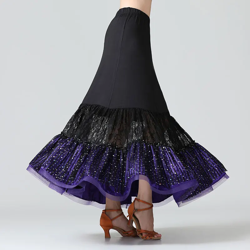 

Юбка для современных танцев с блестками для женщин