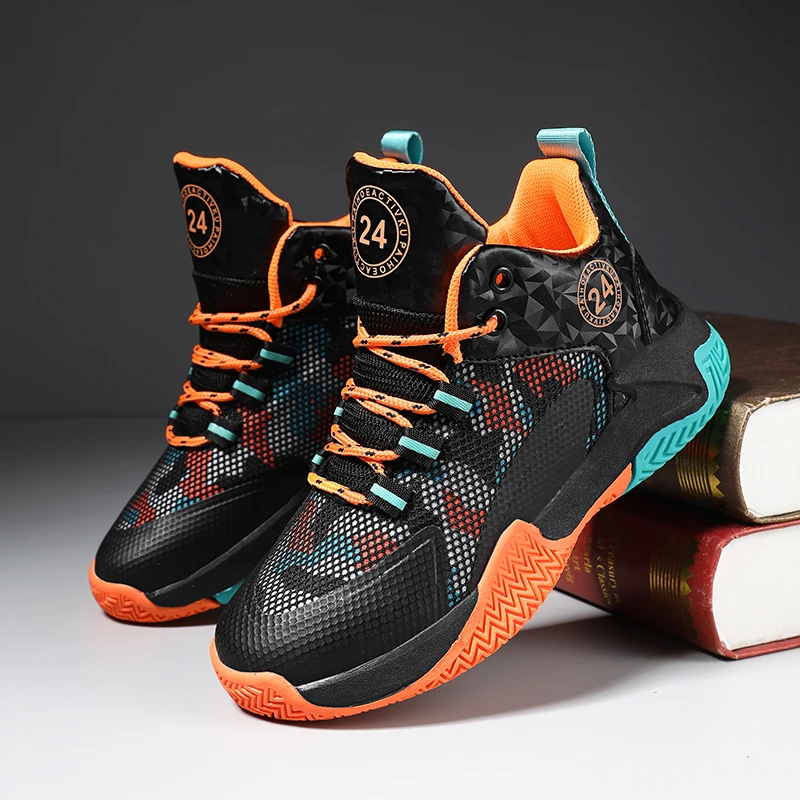 

Brand Children's Basketball Shoes 2023 New Boys Sports Shoes Mesh Shoes Breathable Non Slip Training Shoes For Boys And Girls