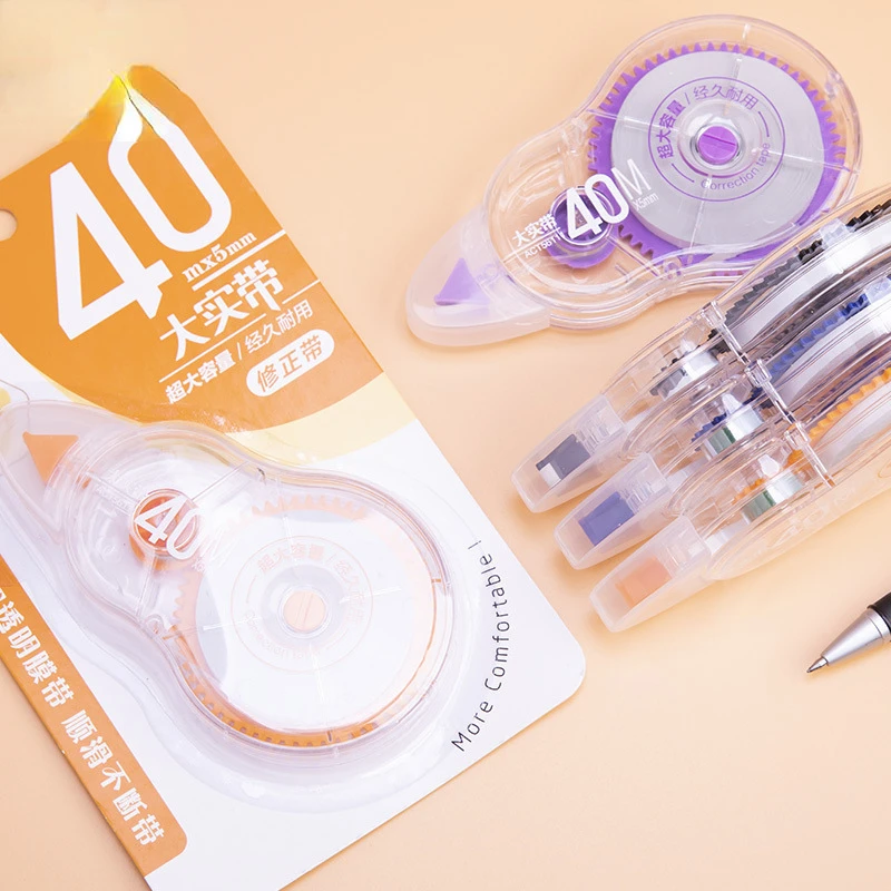 1 Pc 40M Correction Tape Roller White Sticker Tape for Student Error Eraser School Office Supplies Stationery