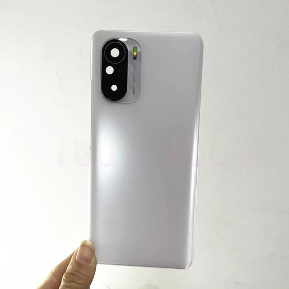

Для Xiaomi Poco F3 5G стеклянная задняя крышка батарейного отсека запасная задняя крышка корпуса с клей для объектива камеры