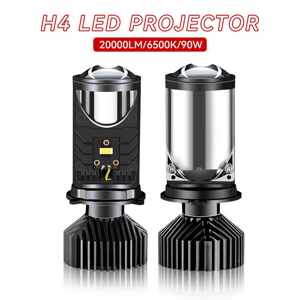 

Y6 H4 LED Headlights Auto H4 LED Lights Mini Projector Lens 6500K Super Bright 20000LM High Low Beam Car Headlight LED Turbo Fan