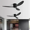 Low Floor Living Room with Lights and Remote Control Ceiling Fan, High Wind Power, Indoor Bedroom, Living Room, Dining Room 3