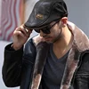 Men Retro Pu Leather Caps JAMONT Labeling British Painters Hats Spring Autumn Side Adjustable Flat Cap Fashion Hip Hop Berets 5
