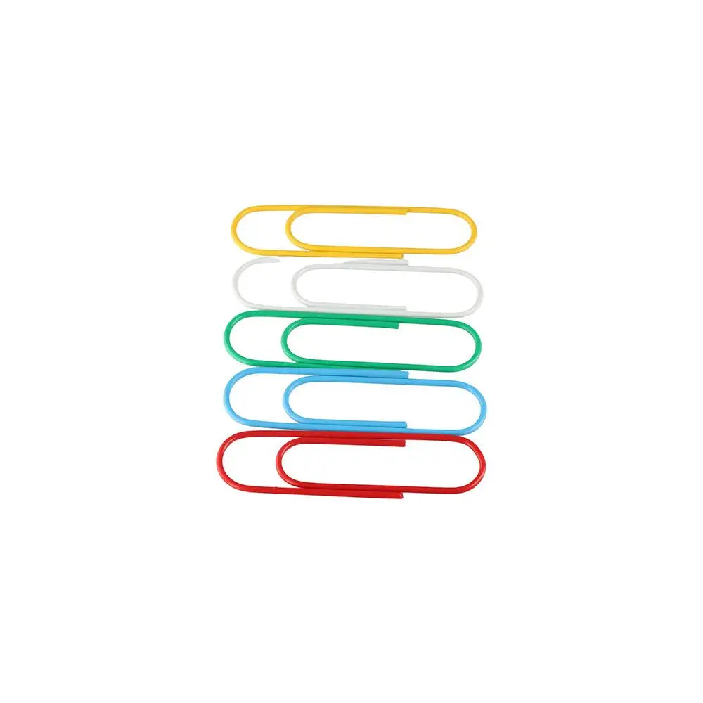 10 Pcs Stationary Accessories 10cm Paper Clip Metal Colored Bookmark Creative Alloy Filing Paper Clips Student