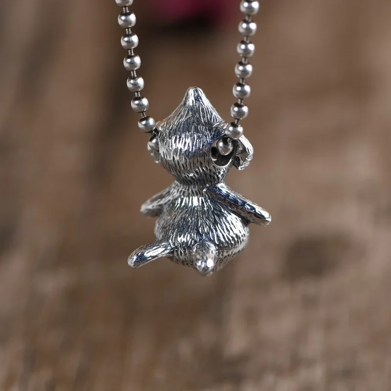 New 2023 Vintage Fashion Personality Rabbit Necklace Hip-hop Punk Long Pendant Banquet Jewelry Accessories Gift