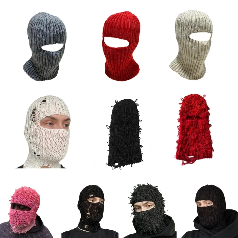 

Fun Ghost Balaclava Men Costume Hats Halloween Gift Warm Soft Bucket Hat