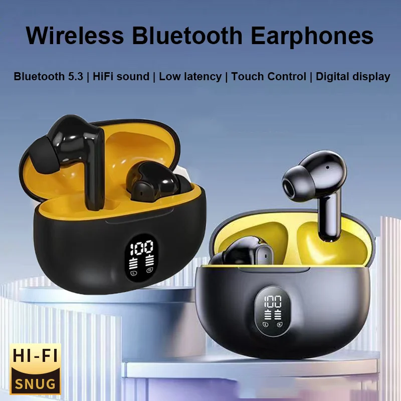 For Xiaomi iPhone, Bluetooth Earphones Wireless Headphones Bluetooth-5.3 Headsets HiFi Surround Stereo TWS Pods Earbuds S510 Pro 1