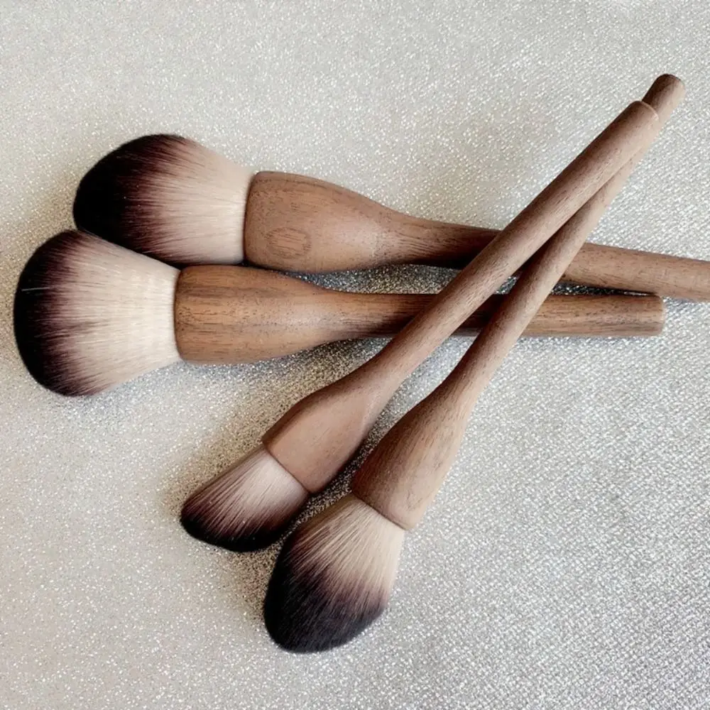 

Makeup Brush Loose Powder Brushes Cosmetic Brush Walnut Wood Handle Powder Blushes