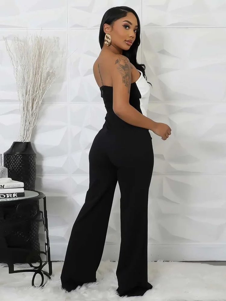 Wmstar Jumpsuits Rompers Women Wholesale European American Woman Clothing Spicy Girl Style Party Party Button Long Pants