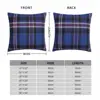 Rangers Tartan Square Pillowcase Polyester Linen Velvet Pattern Zip Decor Throw Pillow Case Home Cushion Cover 45x45 2