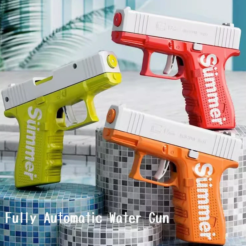 Летняя Автоматическая Перезагрузка водяного пистолета дальнего радиуса непрерывной стрельбы проекция игры брызги детская игрушка подарок для мальчика