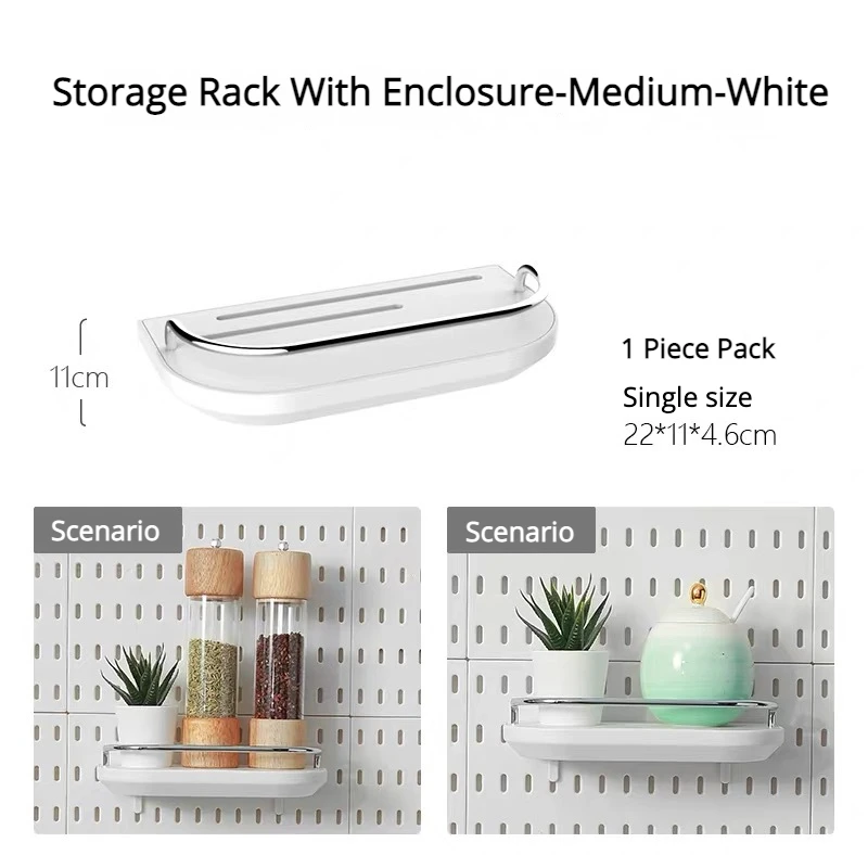 Multi-Functional Pegboard Wall Organizer with Shelves