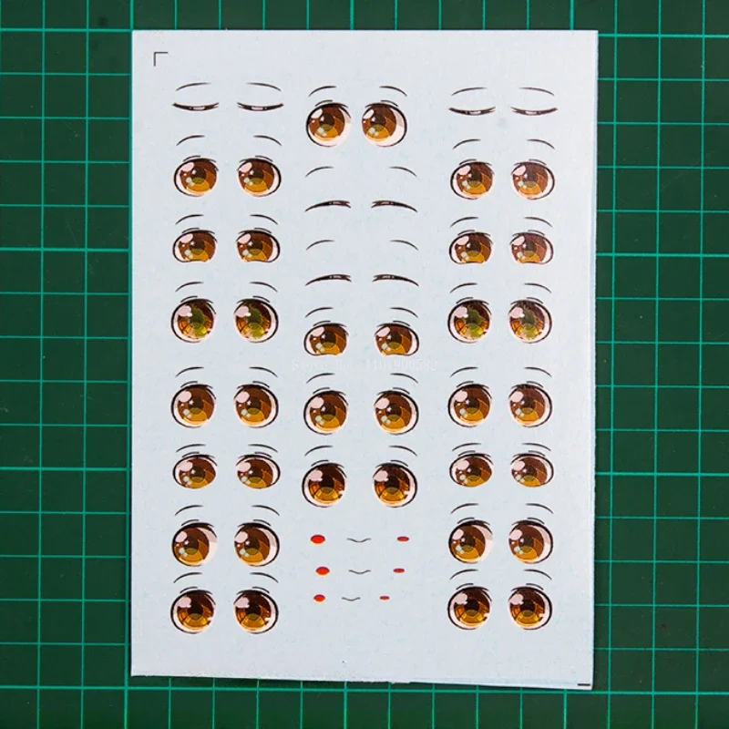 Ultra Light Clay Doll Eyes and Mouth Stickers DIY Handmade Polymer Clay Cartoon Character Facial Expression Auxiliary Material