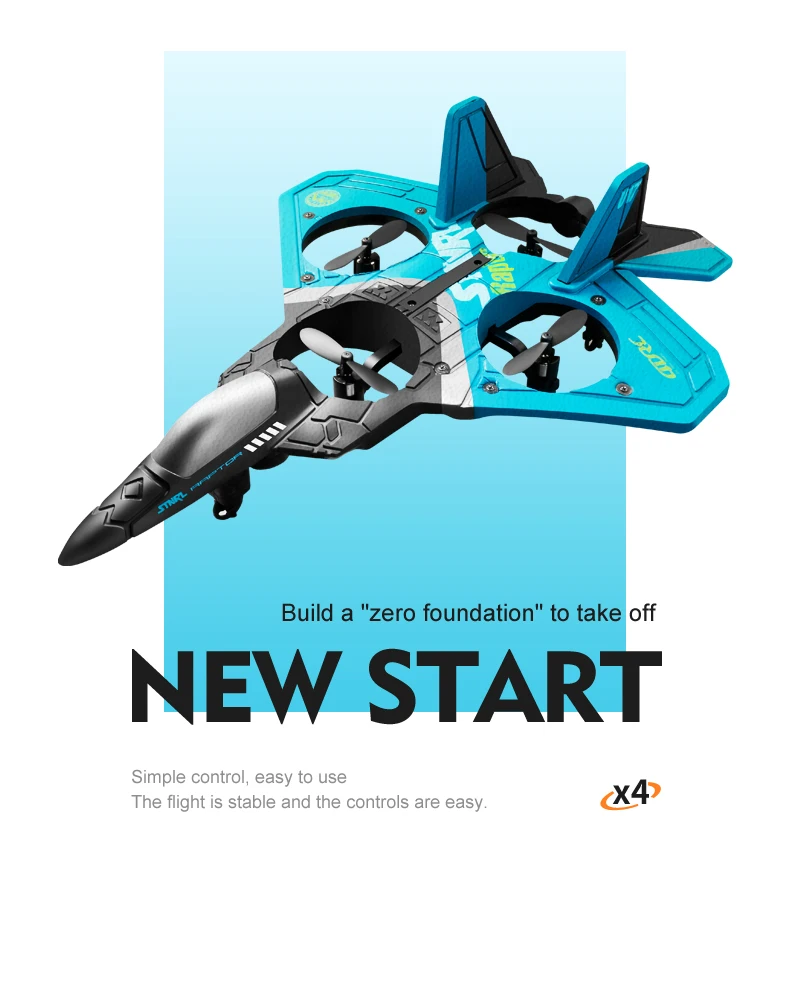 4drc V17 Remote Controlled Rc Glider Fighter Plane For Beginners_voghion.com