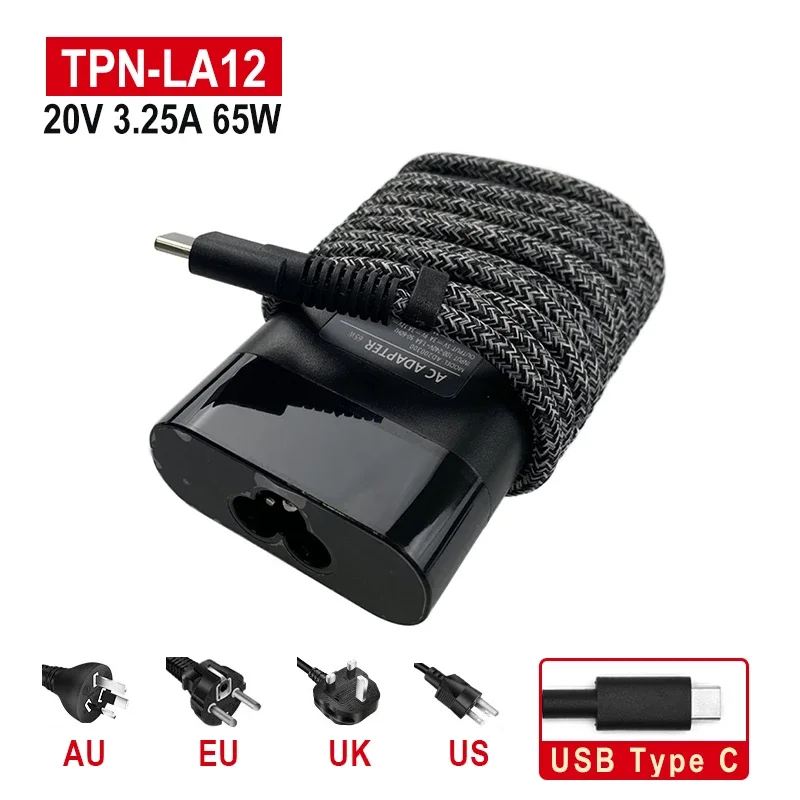 Caricabatterie Per Laptop 20V 3.25A 65W Per Hp Spectre X360 Spectre Elitebook X360 Elitebook Chromebook Elite X2,Envy Probook Travel Type C