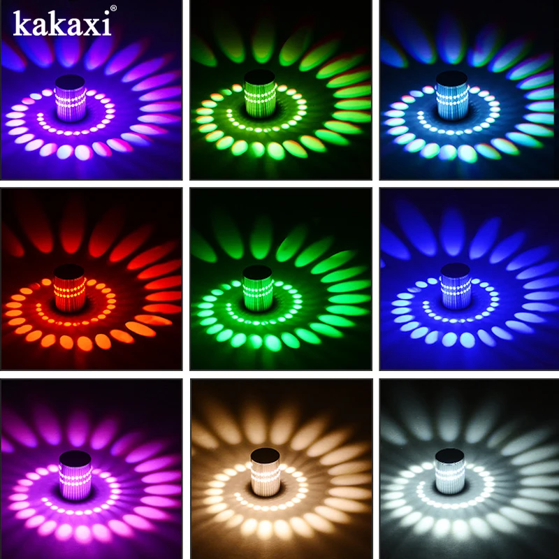 

Modern Led Downlight RGB Color Spotlight Living Room Corridor Bar Ktv Party Bar Home Decoration Ceiling Wall Lights
