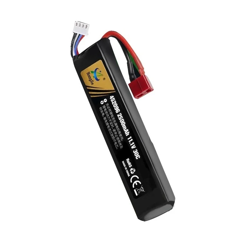 Bateria Lipo para Pistola de Água Airsoft bb Air Pistol Brinquedos Elétricos Peças de Armas 11.1v 3s 2500mah 30c 452096 - Image 5