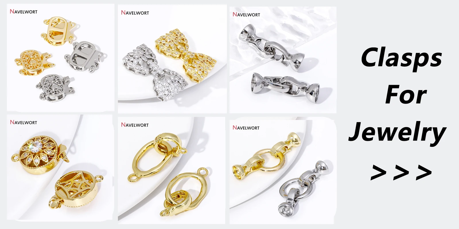 Monachelle per orecchini in ottone placcato oro 18k per gioielli_voghion.com