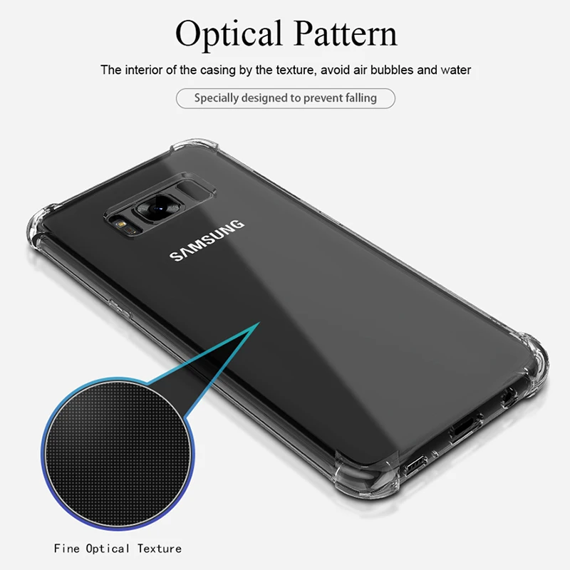 Samsung Phone Case Shockproof Silicone Cover for Galaxy S22 S21 S20 FE S23 Ultre S10 S8 S9 Plus Note 20 10 9 8 phone case,phone protector cover